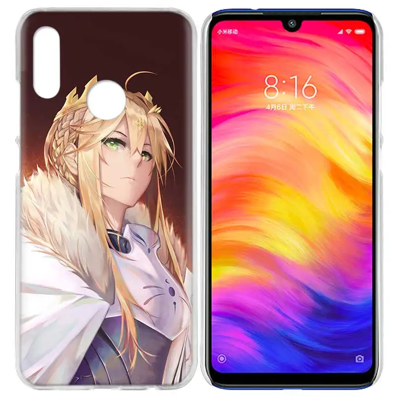 Case Cover for Xiaomi Redmi Note 7 7A 7S 6 6A 5 Y3 K20 Mi 8 9T CC9 CC9E A1 A2 A3 Play F1 Lite Pro Plus fate saber