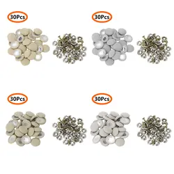 30Pcs Car Interior Ceiling Cloth Fixing Screw Car Roof Fixed Buckle Snap Rivets Retainer Automotive Headliner Repair Button