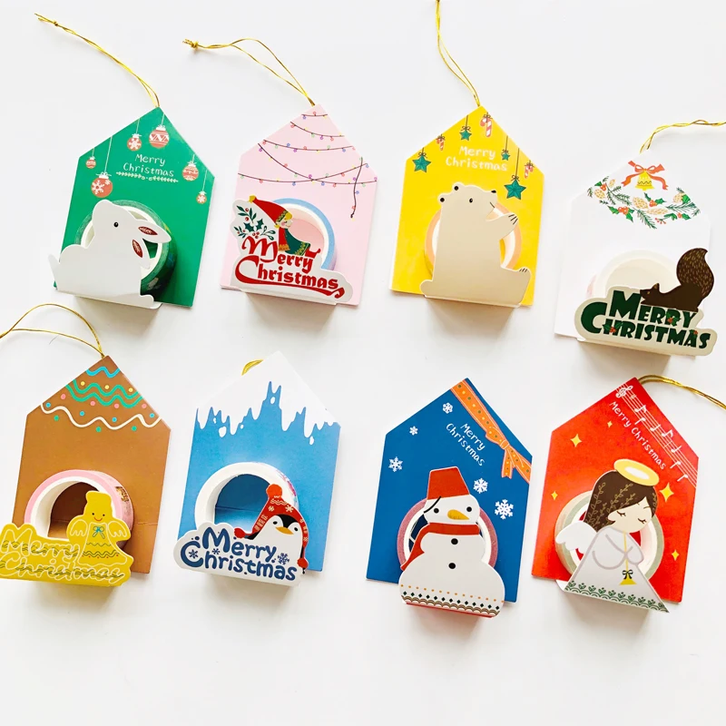 1.5CM*5M Christmas Angel Pendant Washi Masking Tape Christmas Tree Decor