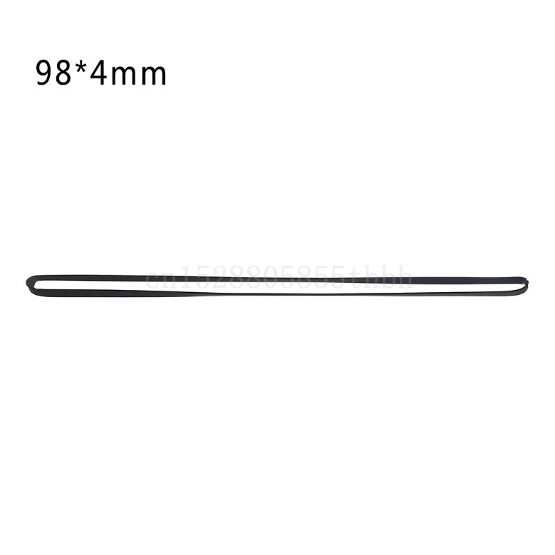 Durable 4mm Wide Rubber Flat Turntable Belt Replacement