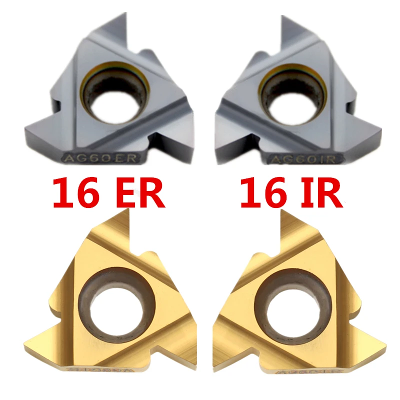 

10pcs 16ER AG60/16ER AG55/16IR AG55/16IR AG60 55/60 degree Carbide inserts Thread Turning tool cutting tool Lathe Tools