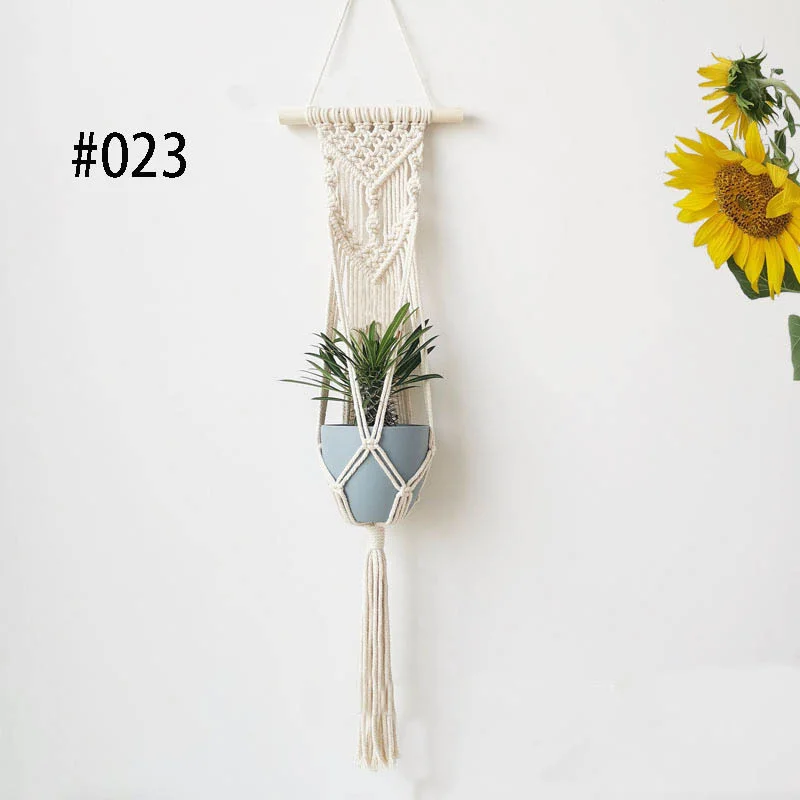 Hot sales 100% handmade macrame plant hanger flower /pot hanger for wall decoration countyard garden