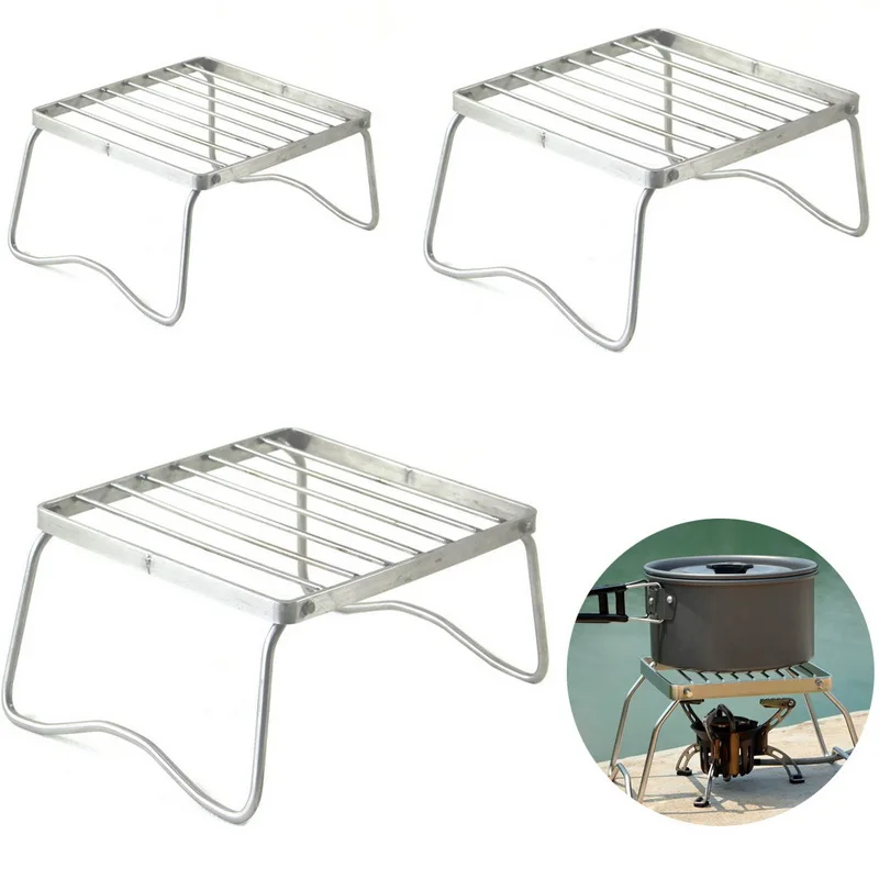 HIFUAR BBQ Grill Portable Stainless Steel Folding Barbecue Mini Pocket Tools Accessories For Park Camping |