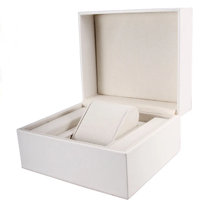 

PU Leather Flip Watch Box Watch White Portable Storage Box Jewelry Bracelet Jewelry Box Gift