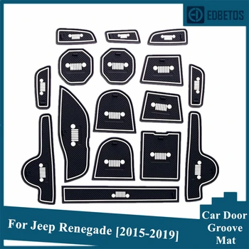 

Renegade Gate Slot Coaster Mat For Jeep Renegade 2015 2016 2017 2018 2019 2020 BU Rubber Mat Non-slip Interior Cup Pad Renegade