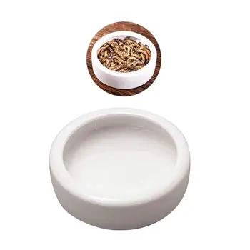 

Crawler Crawling Pet Anti-Escape Ceramics Food Bowl Basin Shrimp Food Round Dishes Small Fish Feeding Bowl (9.5x9.5x3cm)