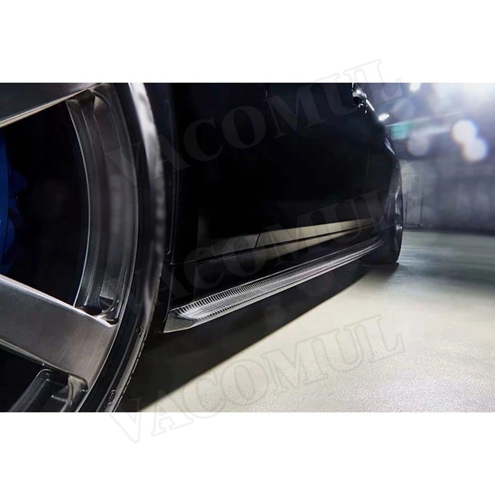 Боковые юбки из углеродного волокна для BMW 5 серии F90 M5 G30 M SPORT 2018 2019 молдинги на