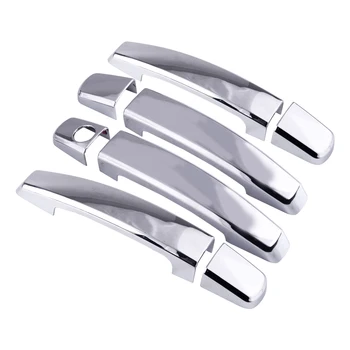 

DWCX 8pcs ABS Chrome Car Exterior Door Handle Cover Moulding Trim fit for Chevy Malibu Cruze Captiva Aveo Trax Encore