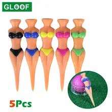 Biquíni sexy feminino 3 polegadas, 5 peças, camisetas de golfe