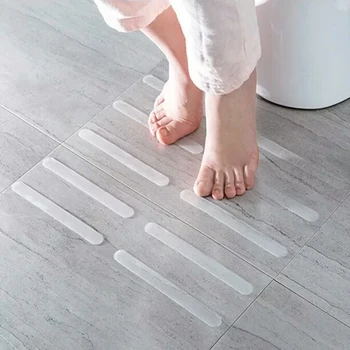 

Transparent Color 5 Loaded Toilet Bathroom Transparent Tape Anti-Skid Stickers Anti-Skid Strips
