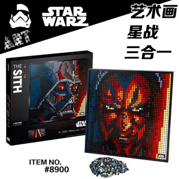 

Pixel Art Mosaic Painting MOC Set DIY Super Star Avatar Building Block Gift ART StarWars Decorative Painting 31199/31197/31198