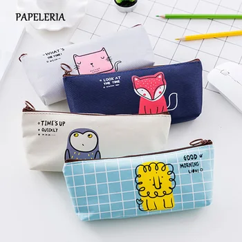 

kawaii Animal Pencil Case for Children Gift Pencil Bag School Supplies Stationery Cute Big Pencil Box Pencilcase Pen Curtain Box