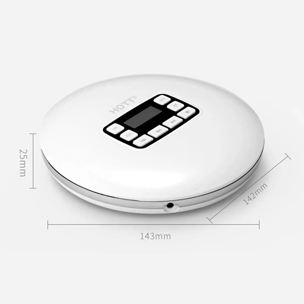 Bluetooth CD Player Gift LED Display Anti Skip Students Home Shockproof Portable Wireless Prenatal Education For Kids Adults