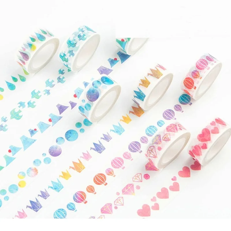 

8 pcs/Lot Watercolor Paper Washi Tape Classical Masking Tapes Decorative Adhesive Stickers Scrapbooks School Supplies H6147
