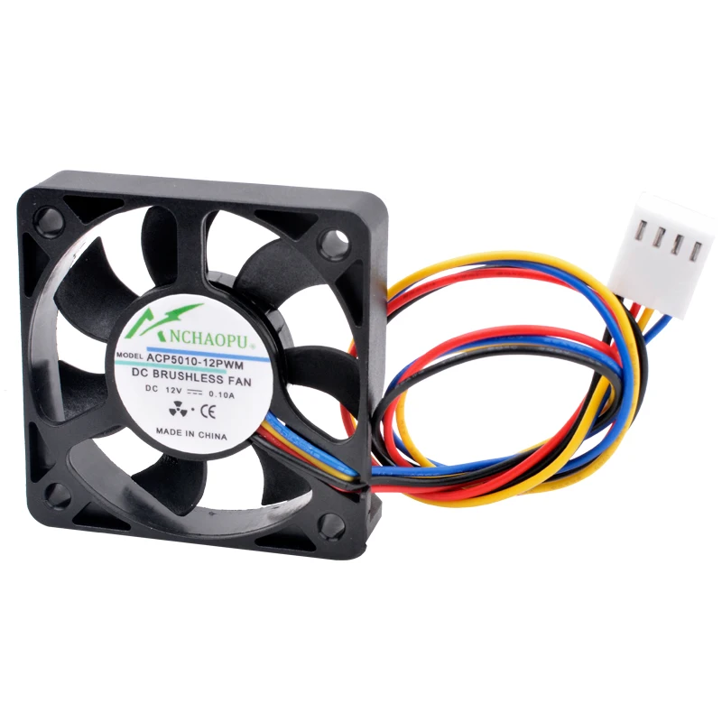Ventilador de Refrigeração para Cpu da Ponte Norte e Sul do Chassi Acp501012pwm 5cm 50 mm 50x50x10 mm 5010 Dc12v 0.10a 4pin - Imagem 6