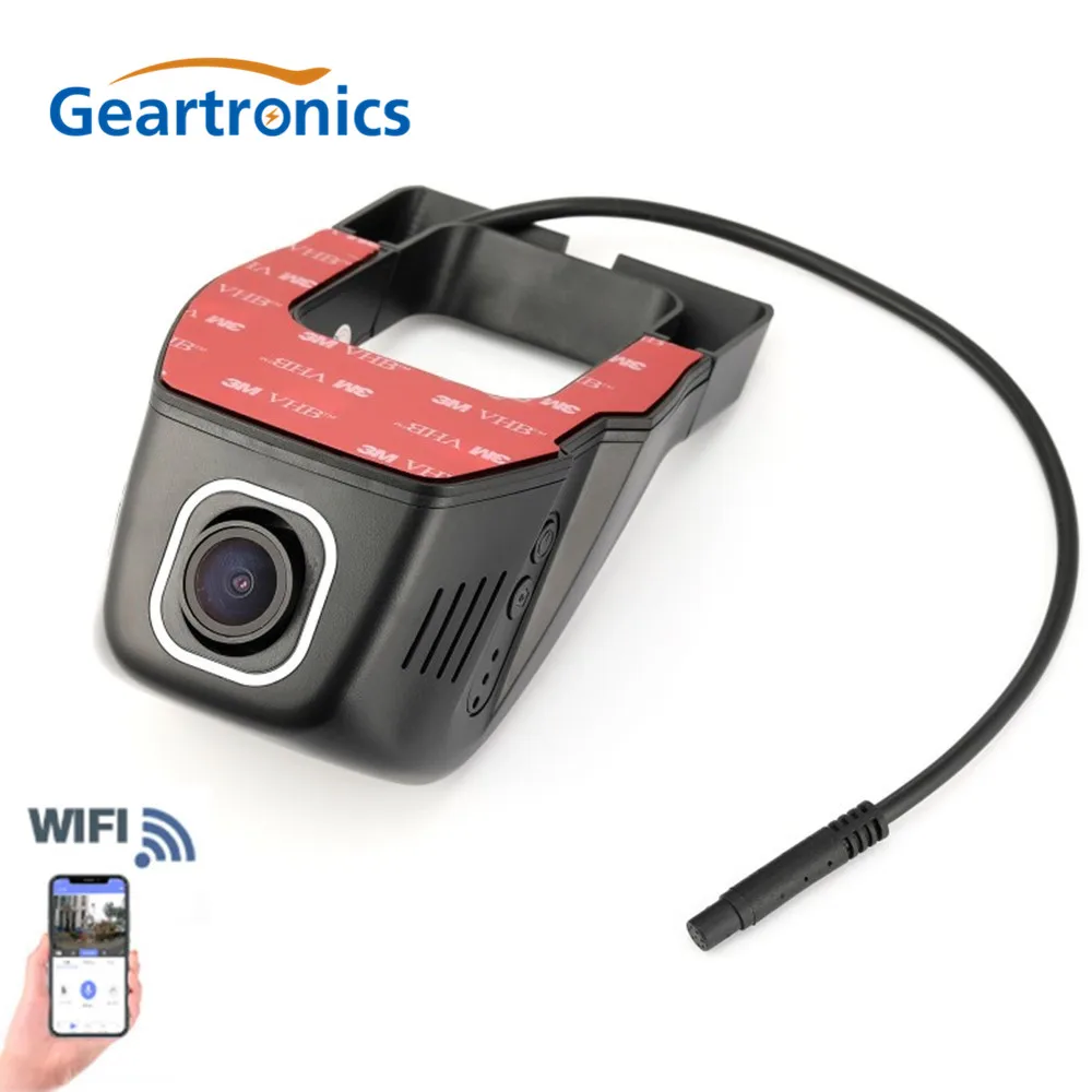 Автомобильный видеорегистратор с Wi-Fi, видеорегистратор Full HD 1080 P, двойной объектив, ночное видение, записывающая видео камера