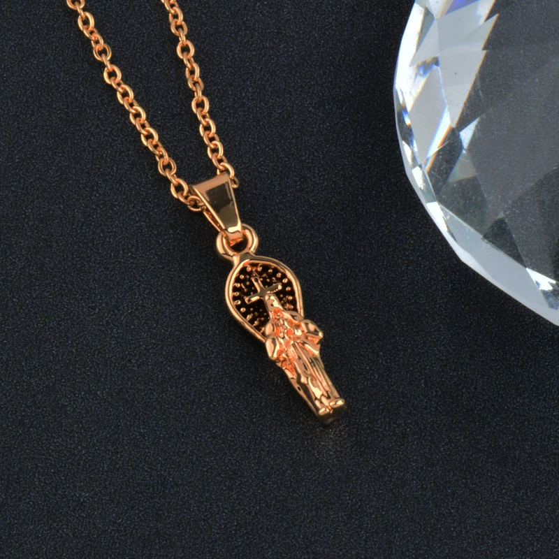 Дизайнерское ожерелье LEEKER с подвеской крестом желтая золотая серебряная цепочка