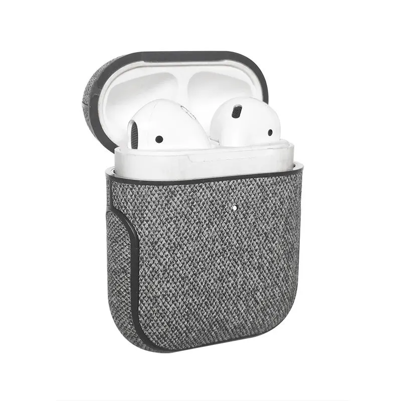 

Anti-fall Retro Leather Case For Apple Airpods 2 Wireless Bluetooth Earphone Protective Cover With Carabiner For Airpods Box