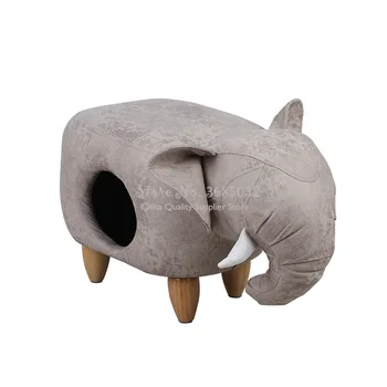 

A,Creative Dual use cat litter nest Keep warm PU shoe bench stool with wood leg pet furniture Home decorations for Pet & owners