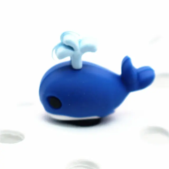 Novelty 3D Dragon Snake Garden Shoe Decoractions Cartoon Animals Style Croc Shoe Charm Accessories Give Your Child the Best Gift Whale 1 Pcs a Set