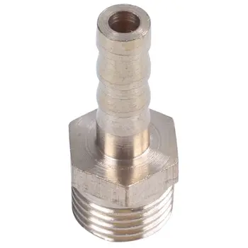 

Brass 1/4 inch PT male thread 6.5mm Air Hose Gas Hose Barb Coupling