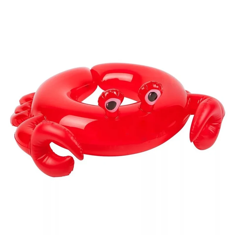 Надувные водные игрушки в виде единорога, плоты для бассейна для детей, плавучий инструмент, плавающий детский бассейн, плоты, кольца - Цвет: Красный