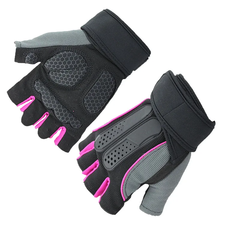 

Fitness Dumbbell Apparatus Power Training Half Finger Outdoor Bracer Weightlifting Sports Cycling Gloves