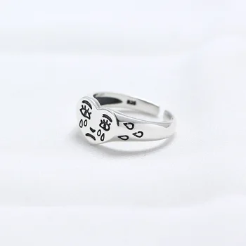 

INS Authentic S925 Sterling Silver FINE Jewelry CRY Rings TEARS Ring Adjust TLJ707