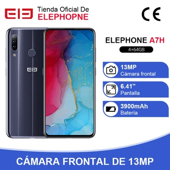 Перейти на Алиэкспресс и купить Смартфон ELEPHONE A7H Helio P23, 4 Гб + 64 ГБ, 6,4 дюйма, 8 ядер, Android 9,0, 3900 мАч, быстрая зарядка, Распознавание отпечатков пальцев, в наличии