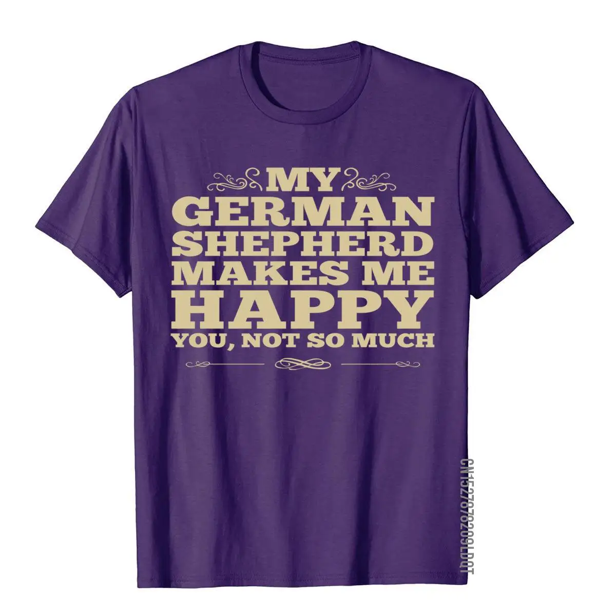 German Shepherd Dog Hoodie-My German Shepherd Makes Me Happy__B5975purple