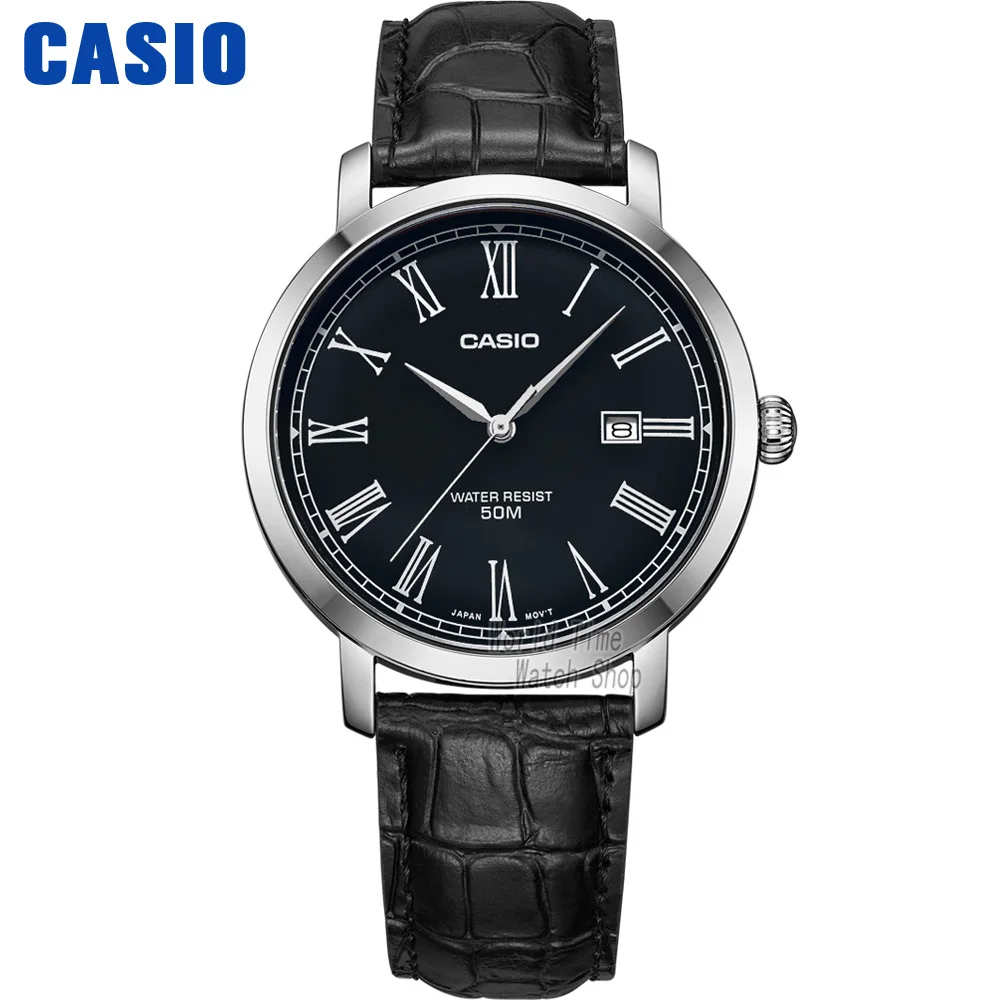 MTPE149L1B Часы Casio Простые часы мужские лучшие марки роскошные кварцевые часы Водонепроницаемые Ретро мужские часы Спортивные военные часы relogio masculino reloj hombre erkek kol saati montre homme zegarek meski MTP-E149 - Цвет: MTPE149L1B