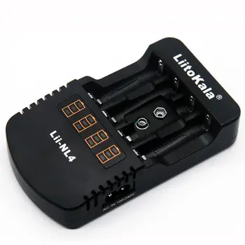 

LiitoKala Lii-NL4 AA AAA 9V Ni-MH Ni-Cd Battery Charger US/EU Plug Charge Port DC12V/1A Specially Designed