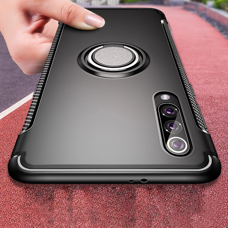 Case for XIAOMI Mi 6 8 Lite 9 SE A1 A2 9T Pro Mix 2 2s 3 Mi9 mi8 MiA2 Hard Magnetic Finger Ring Holder Armor Cover |