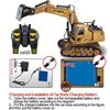 1:18 RC Truck Engineering Car 680 Rotation Digging Soil With Sound Effect Simulation Remote Control Excavator Tractor Car Toy 5
