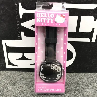 Анимация hello kitty Лупа часы наручные hello kitty розовый драгоценный камень с бриллиантами часы детские электронные часы Косплей