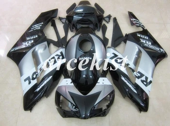 

New ABS Injection Mold Motorcycle Full Fairings Kit Fit For Honda CBR1000RR 2004 2005 04 05 bodywork set Black silver