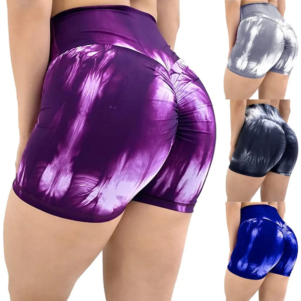 

Leggings Women Fitness Active Women's Tie-Dye Workout Summer High Waisted Booty Running Leggings NEW  