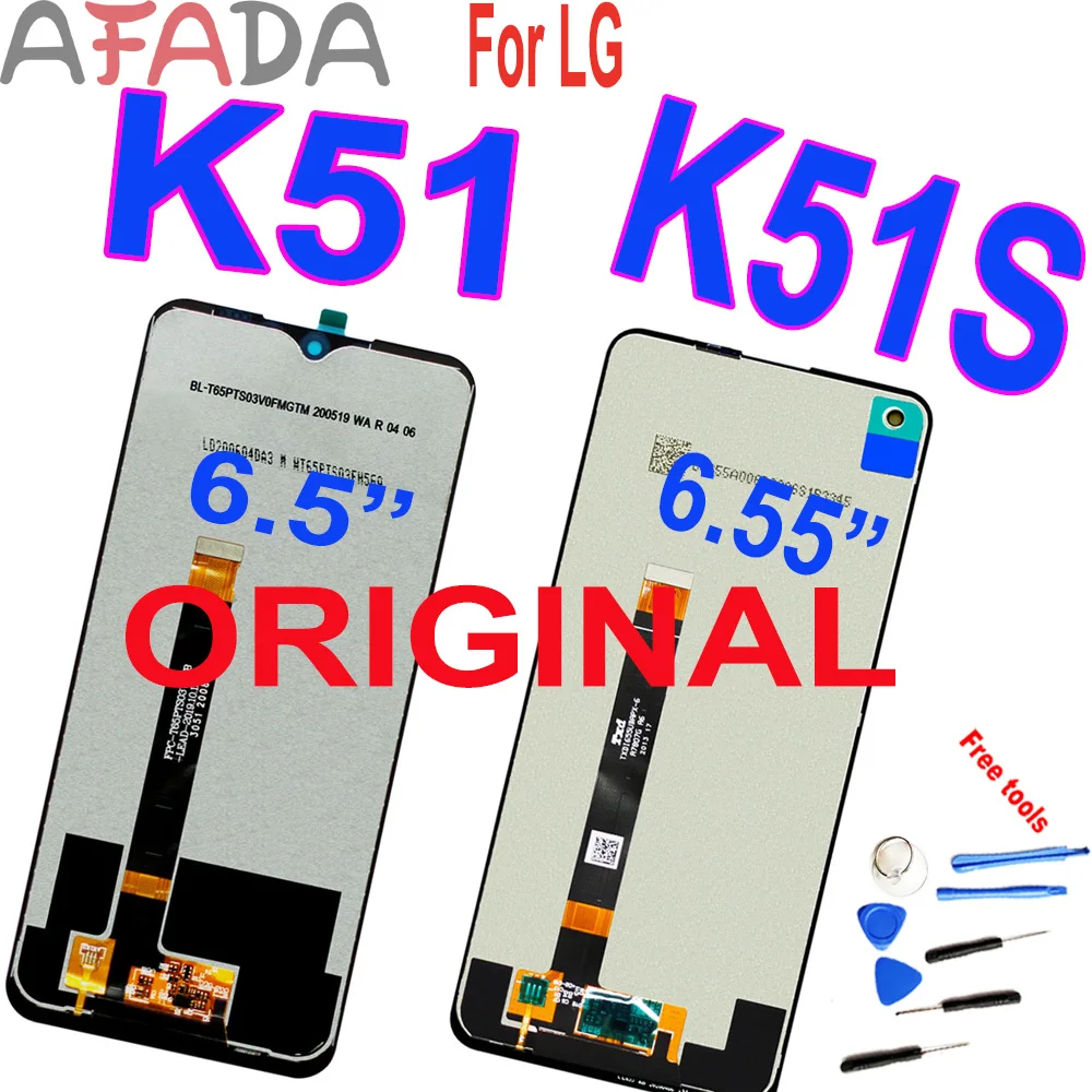 Оригинальный 6 5 &quotдля LG K51 K51S ЖК-дисплей кодирующий преобразователь сенсорного