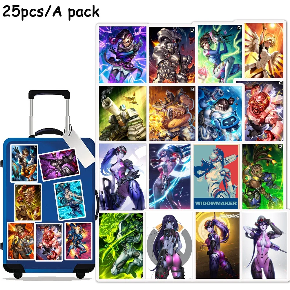 25 шт./лот Naklejki Kawaii школьные Липкие заметки Papelaria игровые Overwatch Черная Лилия