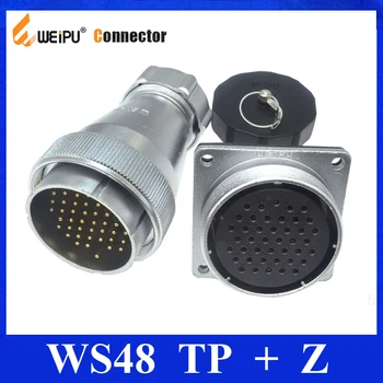 

Original Weipu WS48 Connector TP + Z 5 7 20 27 38 42 Pin TP Metal Hose Male Sleeve Cable Plug Z Female Square Flange Socket
