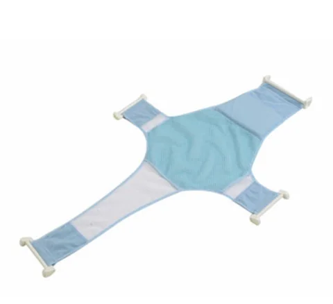 96cm Blue 3 Регулируемая противоскользящая сетка для ванны для новорожденного ребенка, защита для ванны, безопасность сидения, поддержка слинга для ванны - Цвет: 96cm Blue 3
