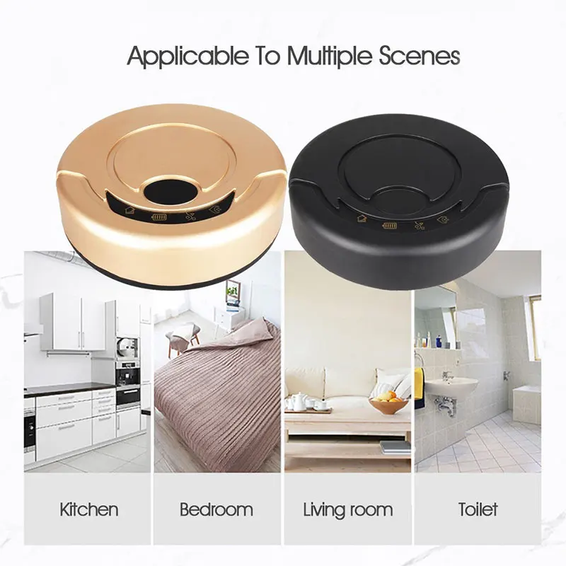 

Robot Sweeper Vacuum Cleaner Auto Sweeping Robot Suction Sweeper Premium USB Charging Batteries 1200PA Cordless Mopping