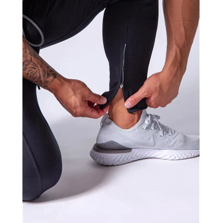 

Muscle Brother Autumn And Winter Fitness Gymnastic Pants Cotton Slim Fit Pants Drawstring Top Casual Sweatpants Men's Running Tr