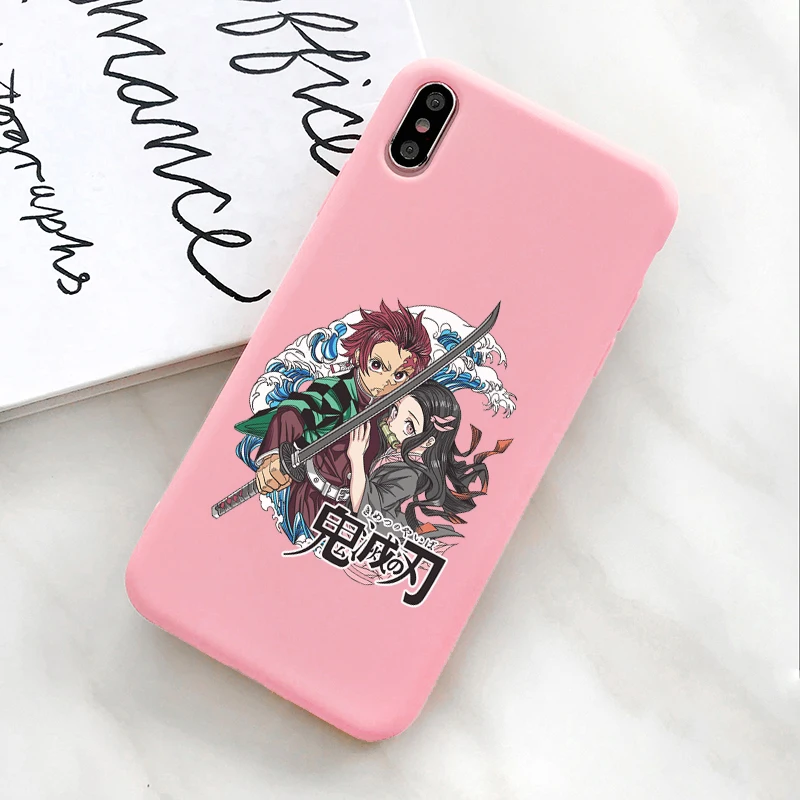 Чехол для телефона Demon Slayer Kimetsu No Yaiba, чехол для samsung A20 A30 A40 A50 A60 A70 S7 S8 S9 S10 PLUS, мягкий чехол для Galaxy