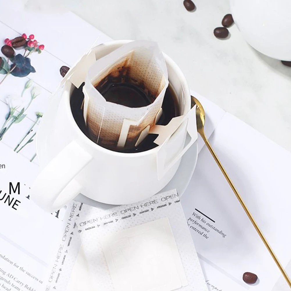 50 Pièces/paquet Filtre à Café Portables - Tasse à Filtre