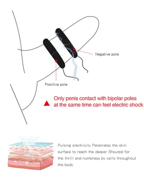 Electric Shock Penis Ring Enlargement Pads for Men Reduce Sensitive Penis Delay Ejaculation Cock Rings Adult Sex Toys SM Machine 4
