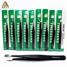 Садоводство сочные ресницы для бровей красота зажим из нержавеющей стали антистатические аквариумные микрозеркало пинцеты антистатические с упаковкой