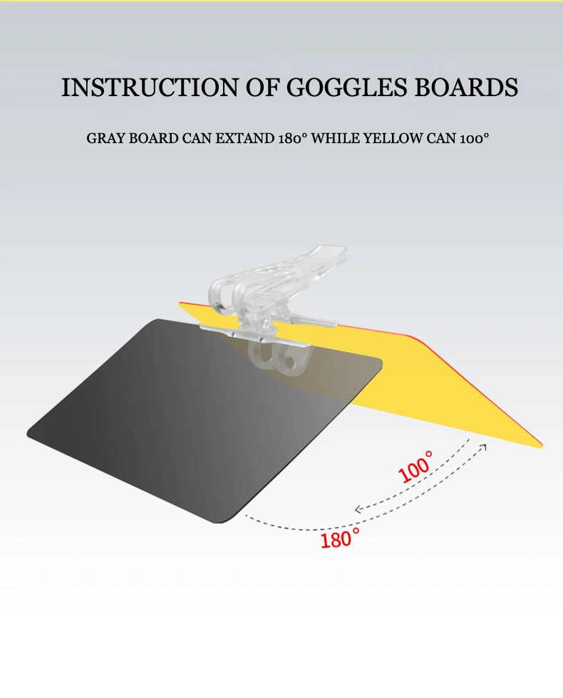 E-FOUR светильник барьер водительские очки автомобиль день и ночь анти-сильный светильник козырек 2 в 1 Автомобильный солнцезащитный анти-УФ Блок Анти-Dazzle