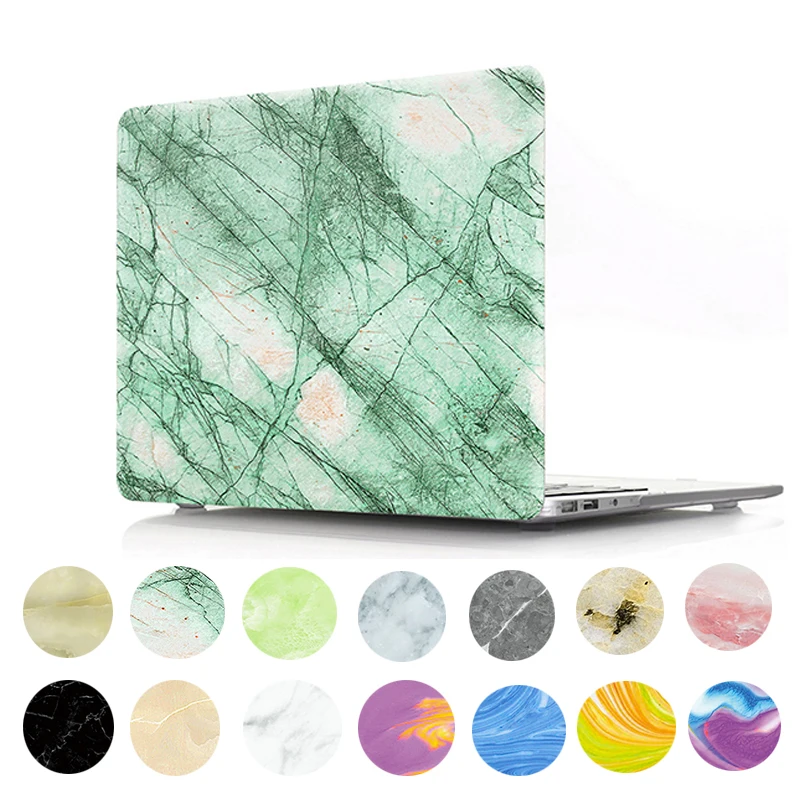 Чехол для ноутбука Apple Macbook 16 15 13 12 11 дюймов мраморный чехол A1534 A1932 Pro A1398 Leptop с