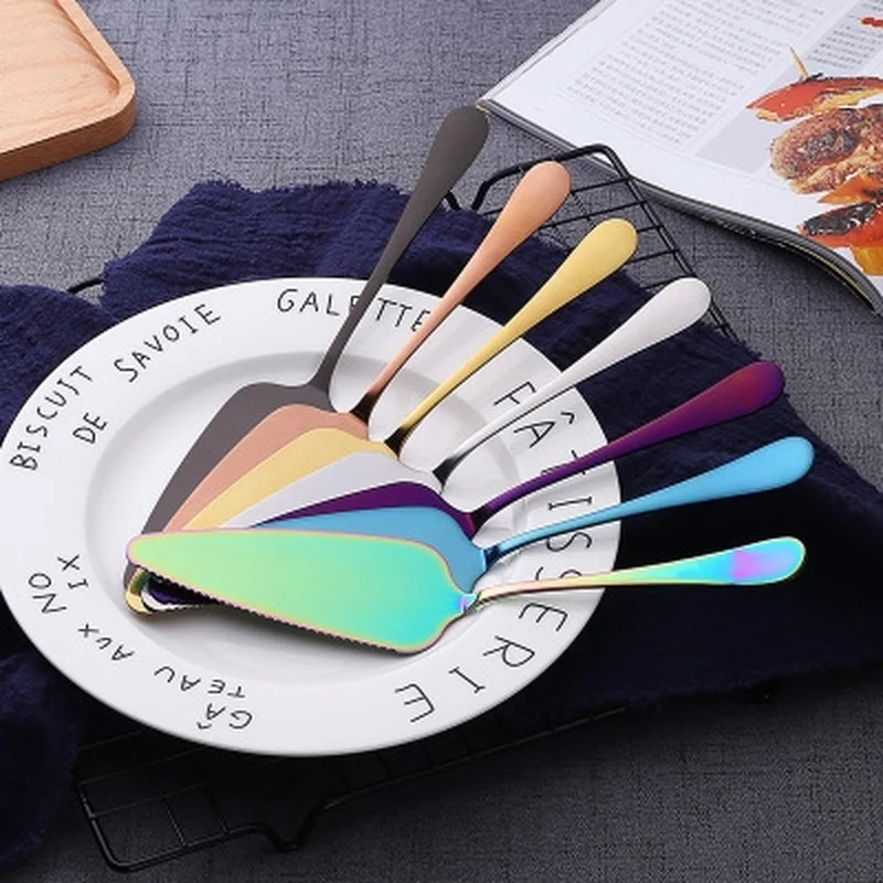 

1Pc Steel Cake Stainless Shovel Knife Pie Pizza Cheese Server Divider Knives Baking Tools